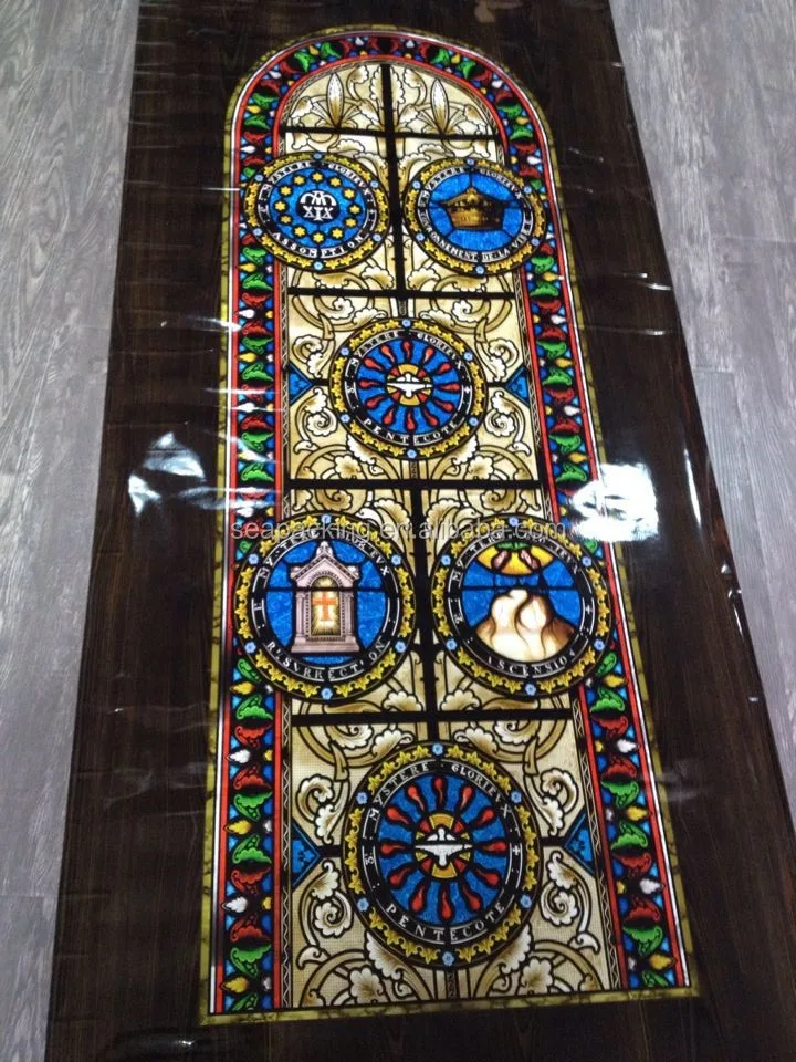 MDF PVC self adhesive door film  interior solid wooden veneer door sticker