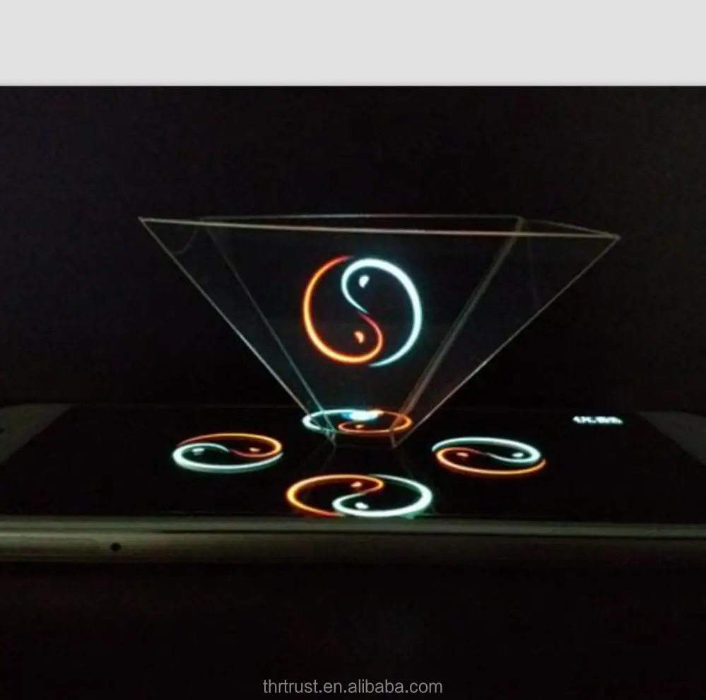 Newest Mini 3D Holographic Projection for 3.5~6.0 inch smart mobile phones 3D Laser Holographic Projection display