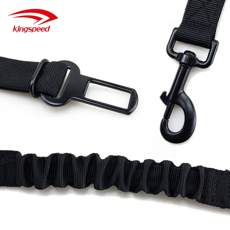 Amazon Hot Sale Adjustable Pet Dog Cat Car Seat Belt Safety Seatbelt Leash with Elastic Buffer Bungee