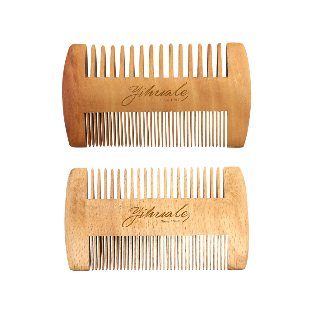 Щетка и расческа для бороды и усов-щетка для бороды и деревянная щетка для ухода за волосами для лица, подарочный набор для мужчин