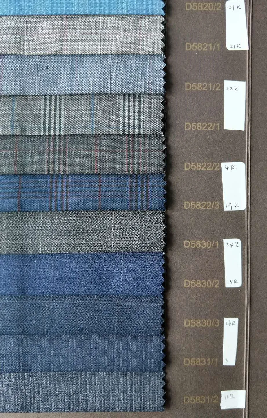 
Marketable Cut length 100% Merino Wool Suiting Tweed Tartan fabric for Suit Uniform 