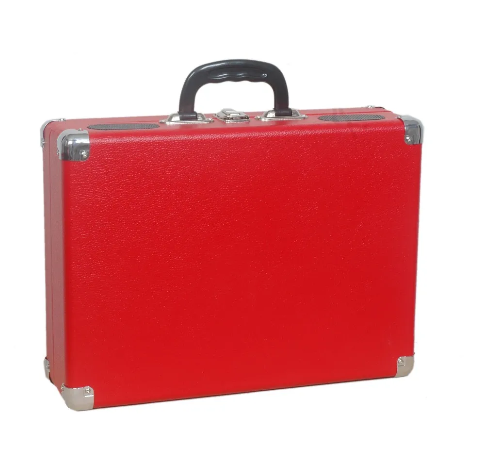 Alibaba high end quality mini suitcase vinyl record player with longlife battery .