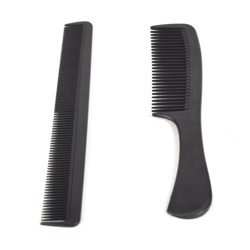 Wholesale 10pcs set black Hair Stying Hair Salon Tools Hairdressing Brush Comb Set