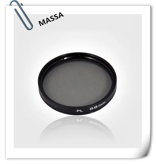 Photographic Equipment digital camera accessories CNC Machining aluminum alloy lens ring optical glass 58mm lens CPL PL Filter