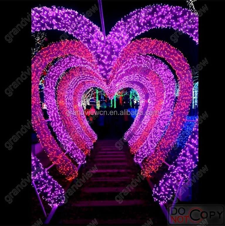 Настолько популярное наружное ландшафтное освещение со светодиодной гирляндой для арочного