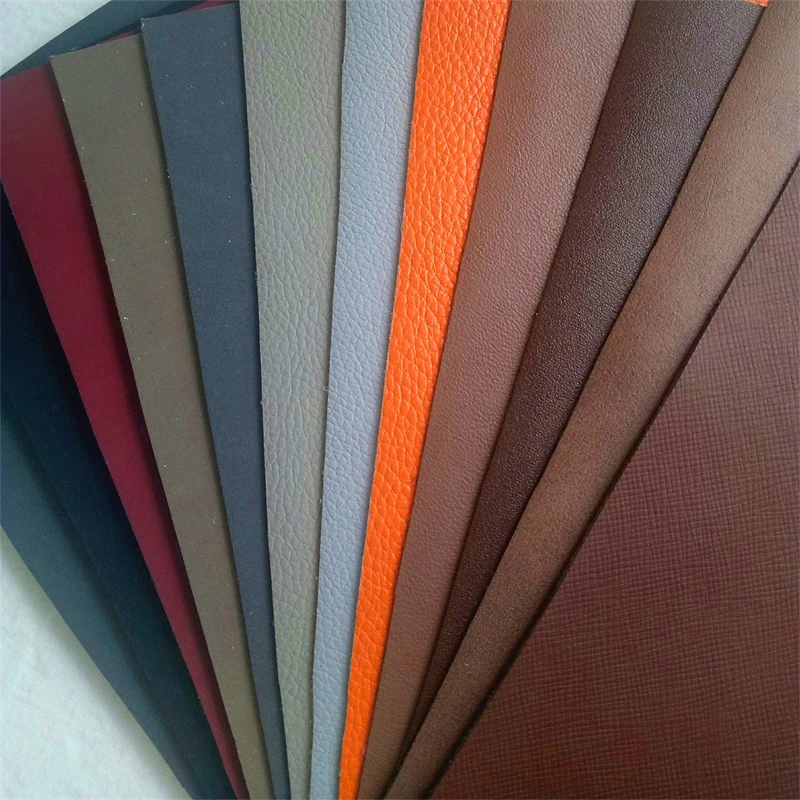 Leather factory Stocklot PVC  sofa leather fabric for car seat cover