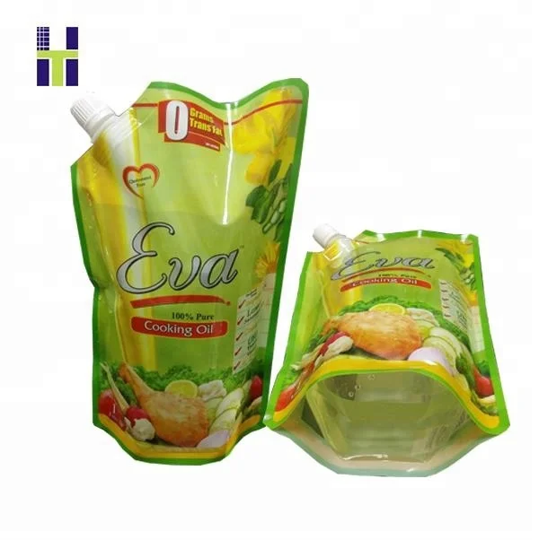 Edible Cooking Oil Packaging Bag Printed Plastic Stand up Pouch