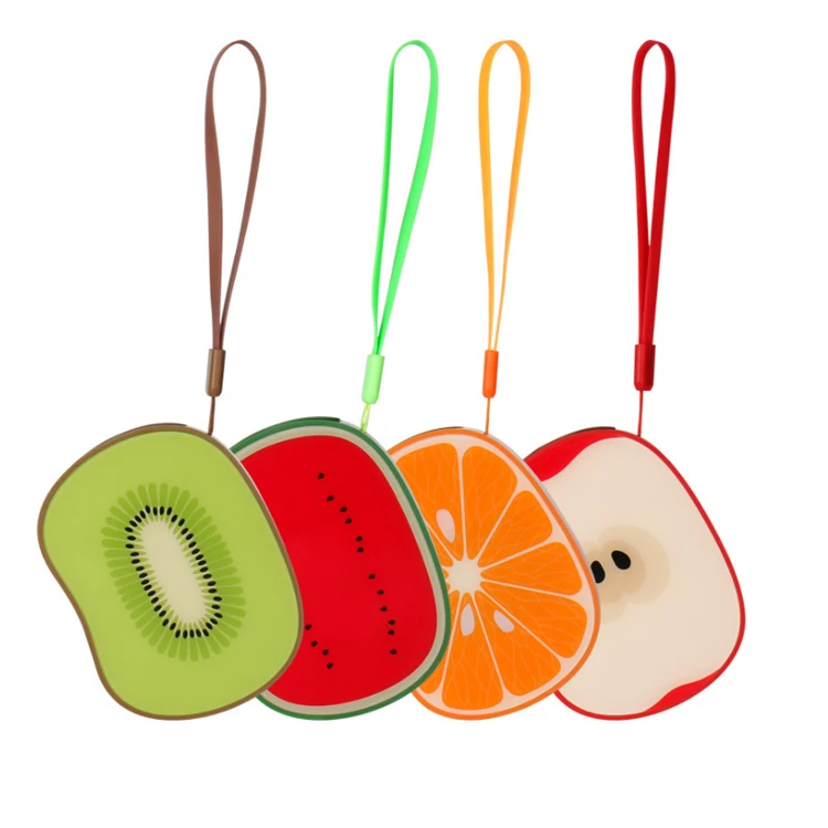 Creative 6000mah mobile power supply,orange watermelon kiwi fruit power bank with type c