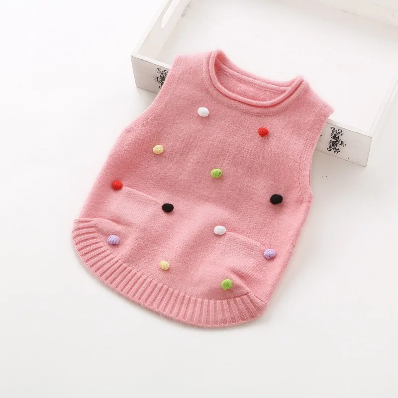 Оптовая продажа, Детская эксклюзивная одежда, Модный хлопковый пуловер для девочек, жилет, жилет