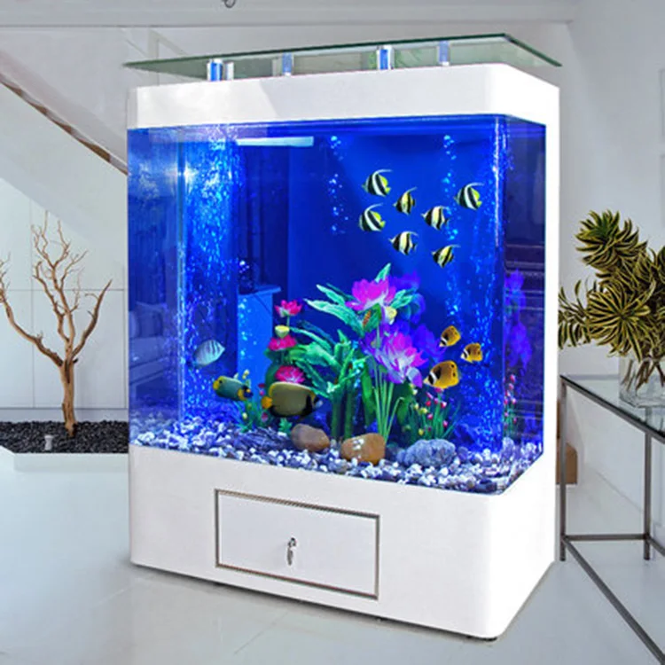 New product elegant curved screen fish aquarium tanks with filter