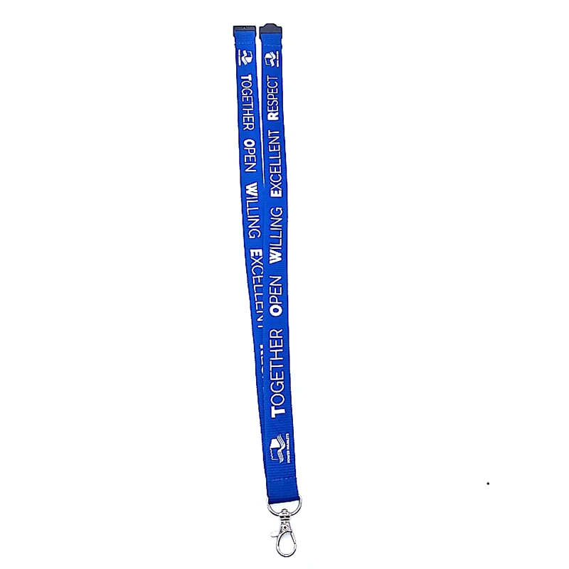 Wholesale Personalized Polyester Silk-screen Lanyard with Logo Custom