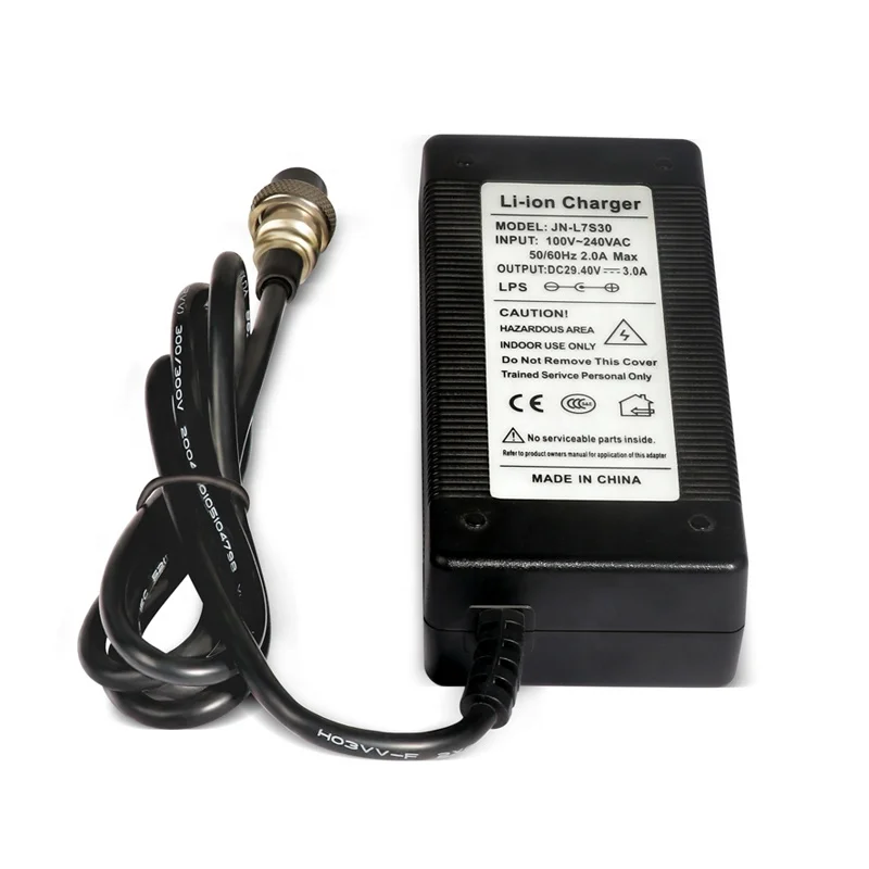 Excellent Quality 29.4V 3A AC Electric Scooter Battery Li-ion Charger Power Fast Lithium Battery Adapter