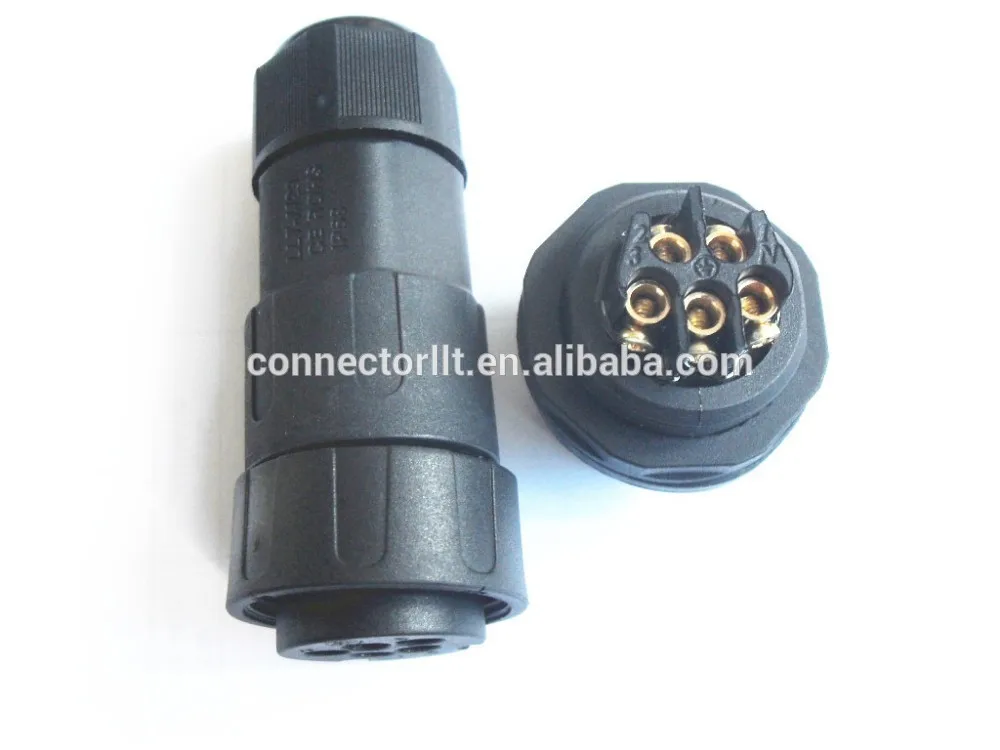 effictive 5 штифт задней панели горе водонепроницаемый разъем для electircal оборудования