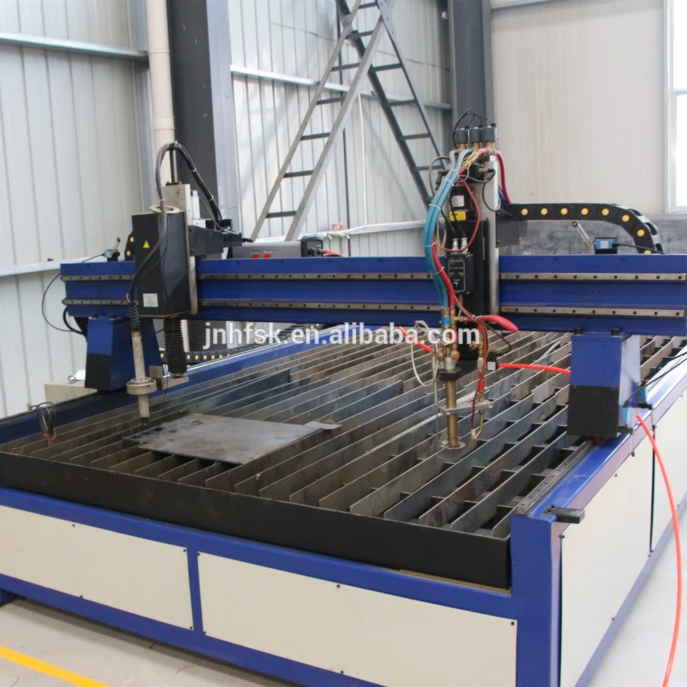 Table Type CNC Plasma and Flame / Gas Cutting Machine for Stainless Steel Sheet/Plate