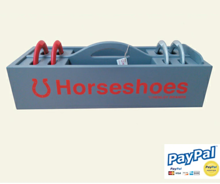 Set Of Sportcraft Horseshoes Pitching Game In Wooden Case