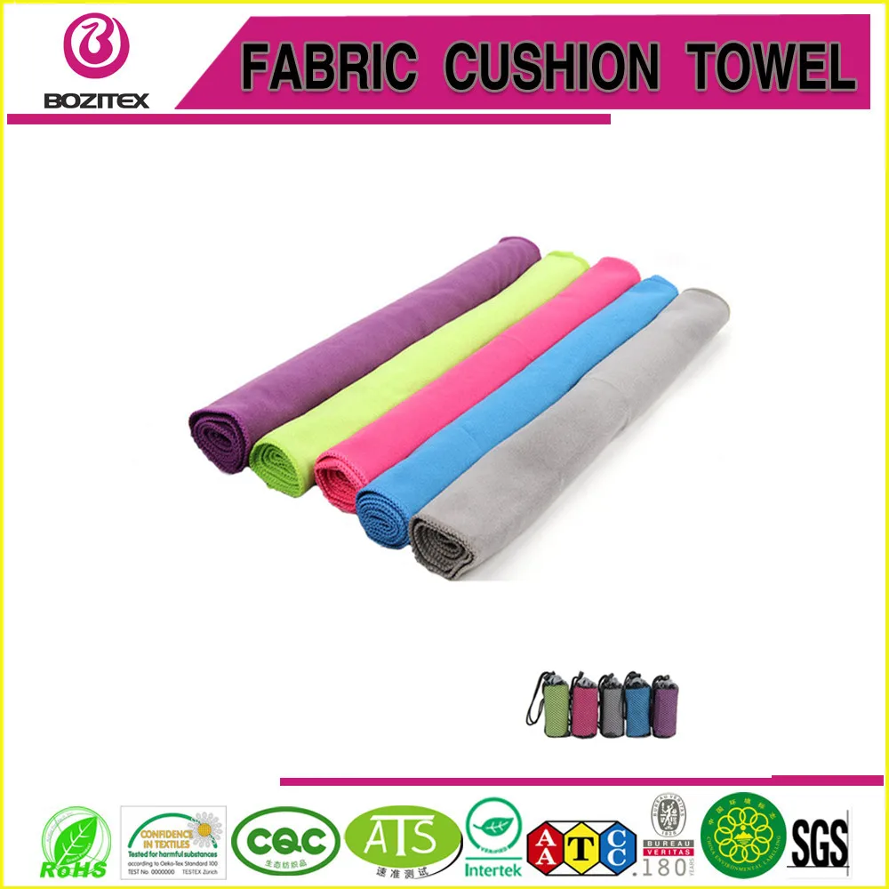 Custom quick dry suede microfiber travel sports towel