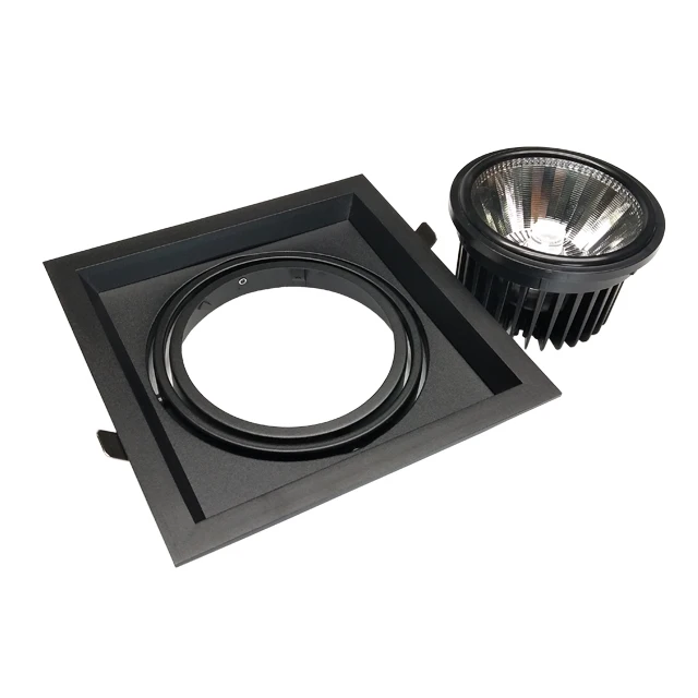 AR111 12w 18w Cob Square Led downlight Smd Recessed lighting Fixtures for Room