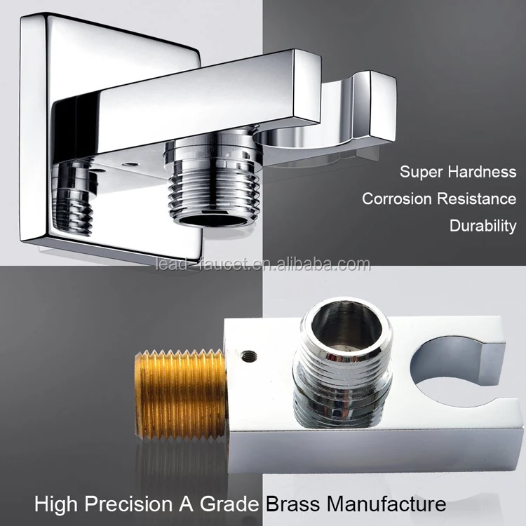 Bathroom Faucet Accessories All Brass Concealed Installation Shower Bracket Holder With Water Outlet / Elbow