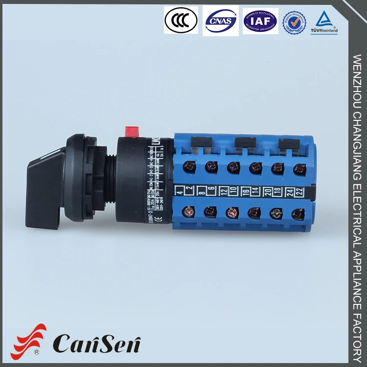 LW26-20 1-10 Профессиональное изготовление дешевые сертификат CE 10 положение поворотного переключателя