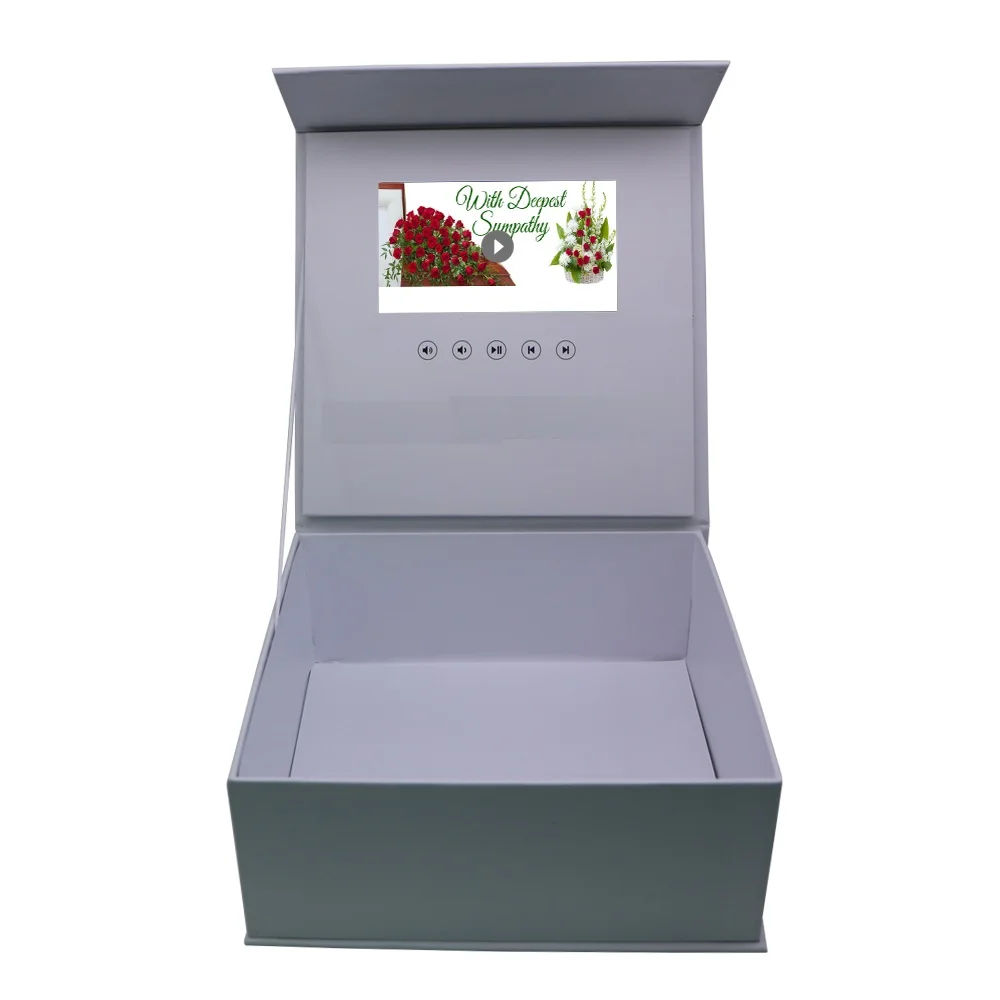 
Custom 7 Inch LCD Screen Packaging Video Box Fast Delivery 