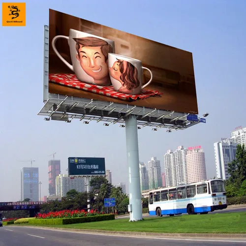 Best quality outdoor unipole billboard signboard hoarding