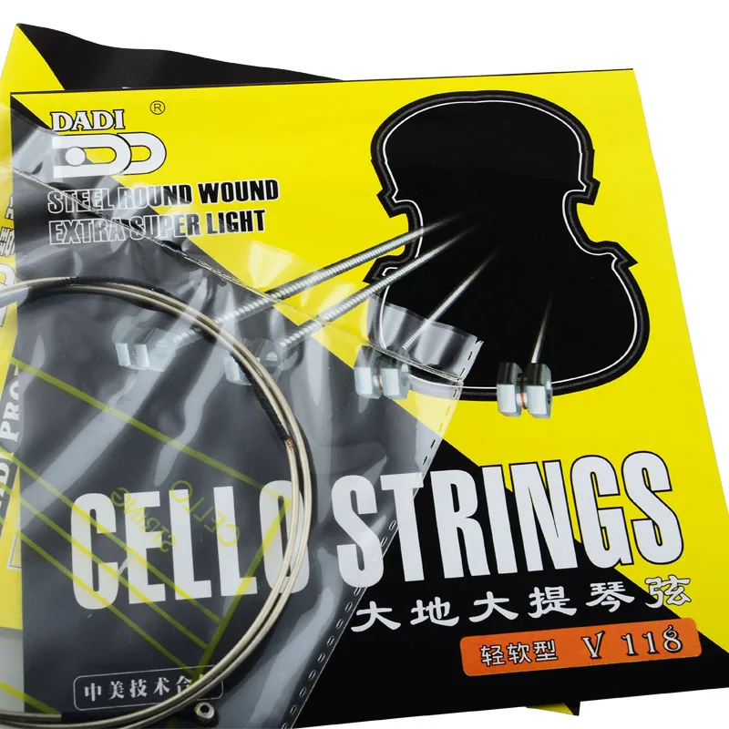 Dadi professional music 4 strings steel round wound violin cello strings