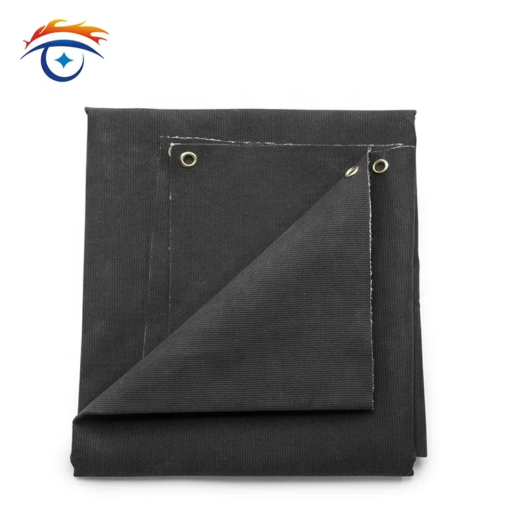 
black fire resistant fire blanket China manufacture With LPCB certificate 