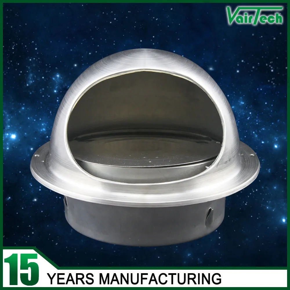 Hvac Stainless Steel Round air Vent Cap with Non Return Damper