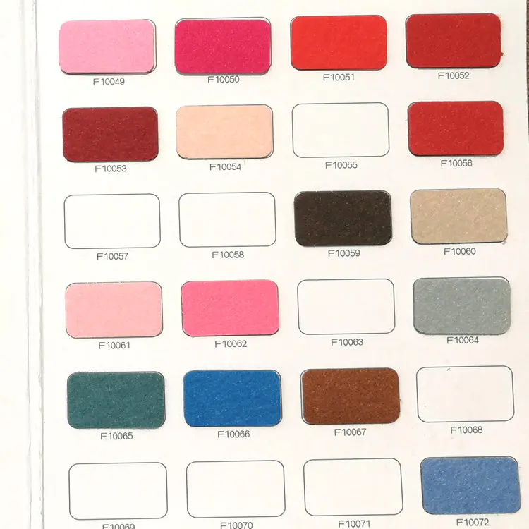 1 to 4mm thickness  non woven fabric  color polyester nonwoven felt sheet fabric