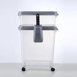Plastic Dog Cat Food Storage Container Plastic Box Container For Dog Food Treats