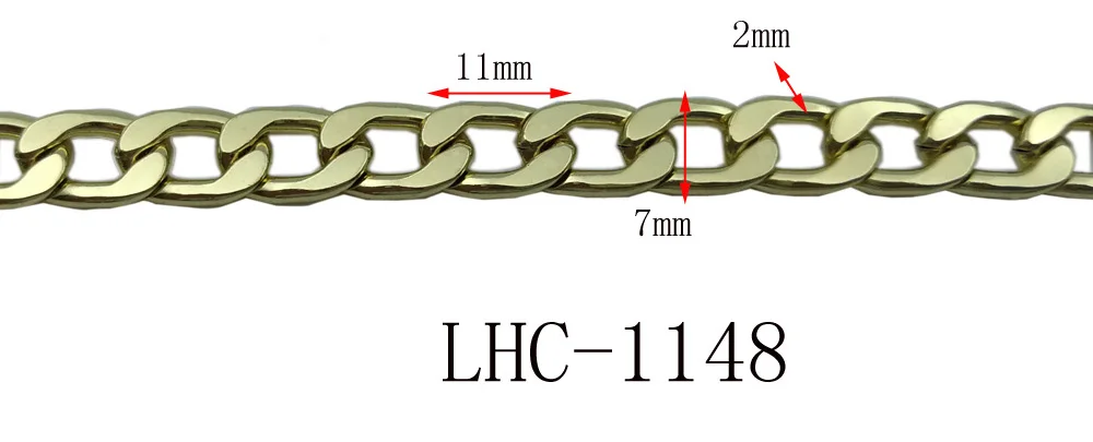 High quality decorative metal handbag chain suppliers of bags metal accessories detachable metal purse chains