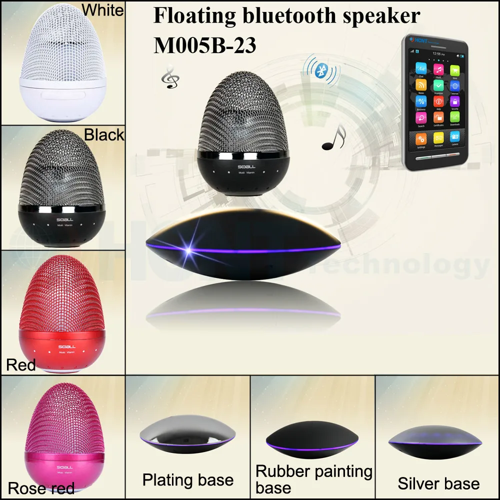 Floating Portable Wireless Bluetooth Speaker with LED Light