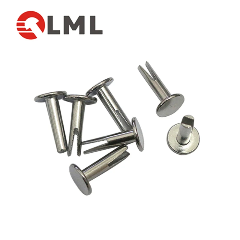 Custom Nonstandard Low Price Black Round Head Metal Wrought Iron Stainless Steel Bifurcated Rivet