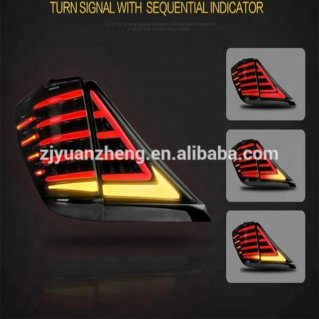 vland wholesales LED Vellfire 2007-2013 Generation 2th Tail Lamps  Rear Sequential Indicartor Running Signal Light Alphard
