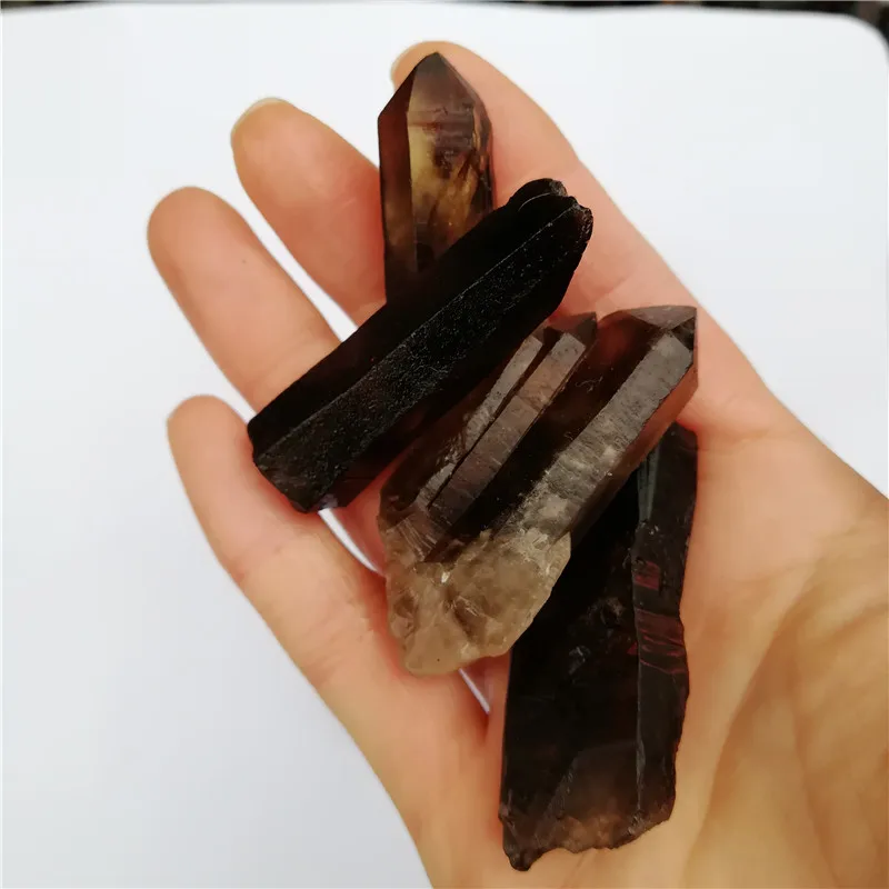 high quality Natural Lemurian Seed Smoky Quartz Cluster Crystal Point from Madagasca for sale