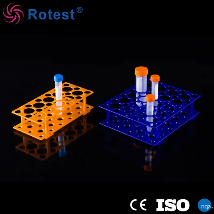 High Quality PP Or Abs Materials Plastic Test Pcr Tube Rack Holder Of 40 Holes