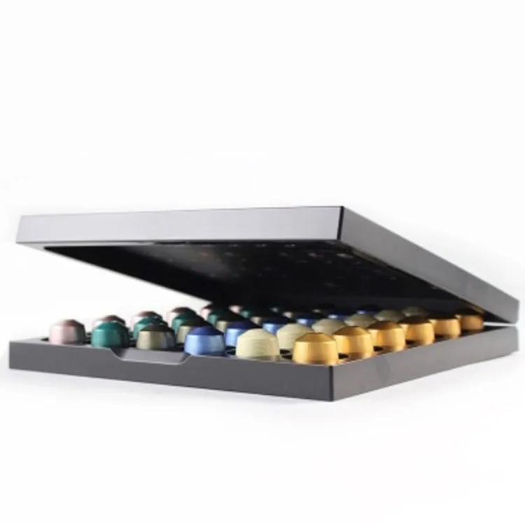 new design wooden nespresso coffee  capsule pods box 36 hole