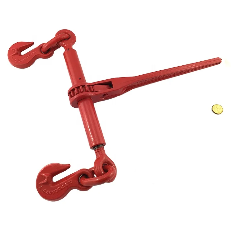 High strength forged Ratchet load binders with grab hook/lifting chain ratchet load binder