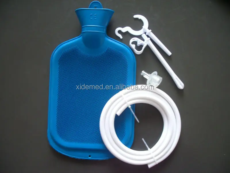 2L rubber enema bag kit hot water bag Douche Kit Enema Kit for Coffee enema