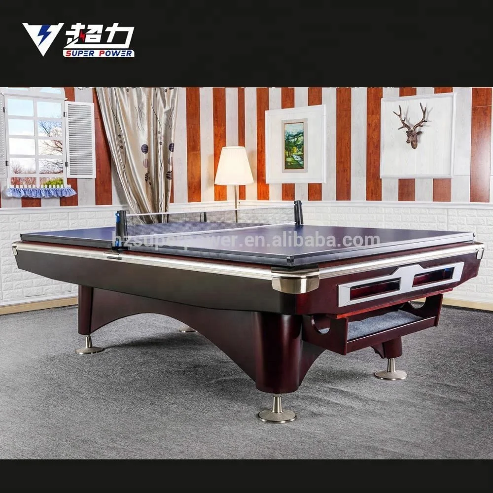 Китайский бильярдный стол дропшиппинг 9 шариков черный снукер из массива дерева