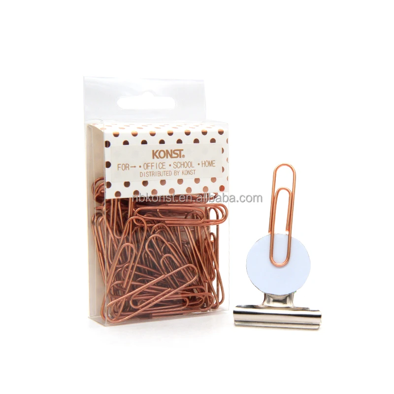 metal color paper clip for office 28mm/33mm/50mm