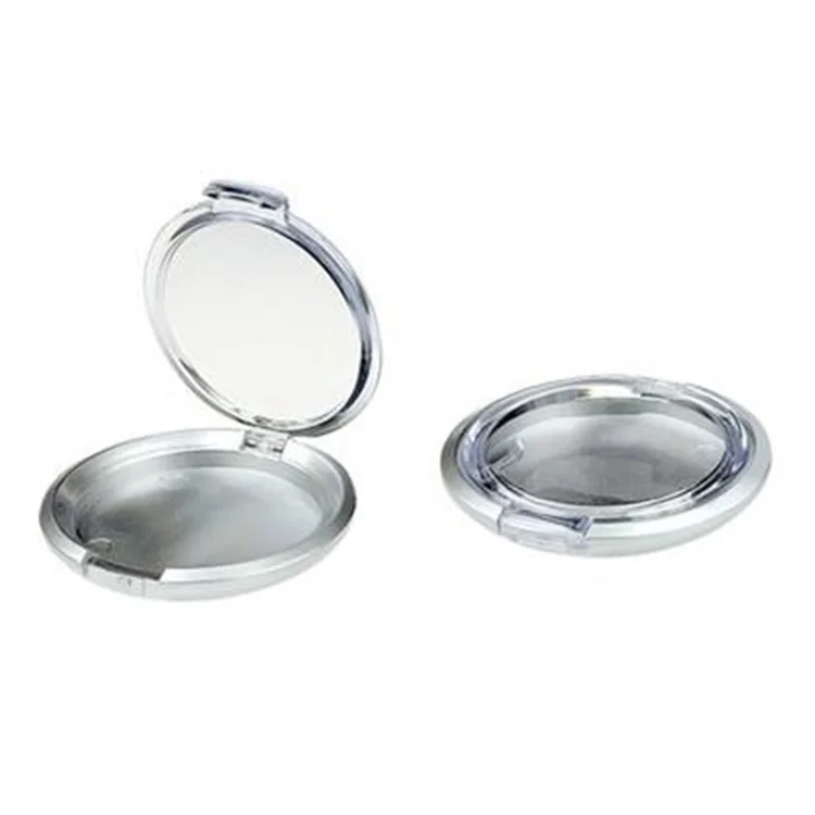 Latest design Cosmetic packaging high Quality transparent cosmetic loose powder case with puff