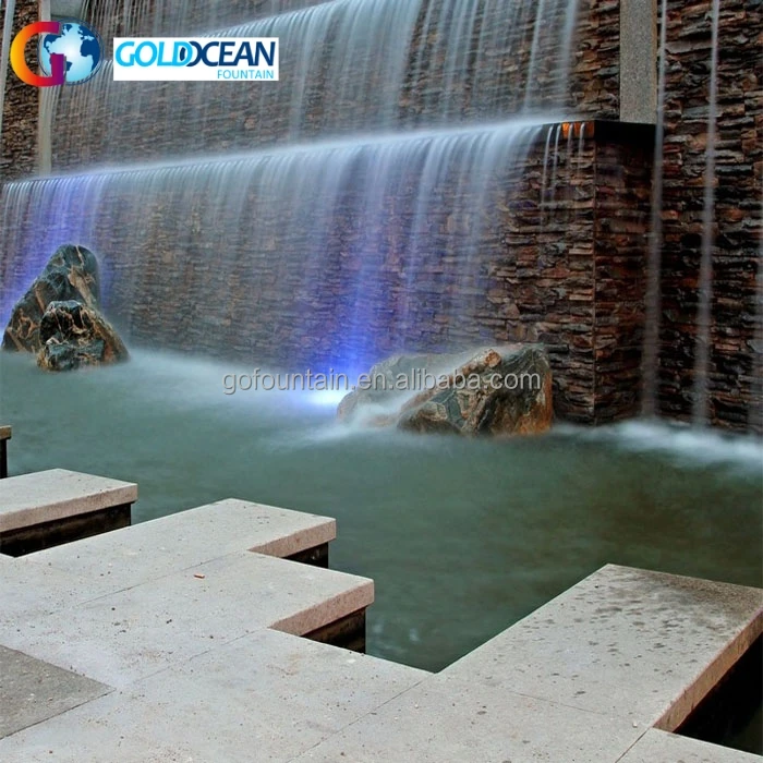 Outdoor Enchanted Wall Backyard Small Garden Waterfall