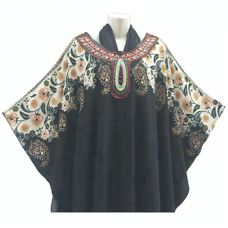 Eid 2022 New African Print Muslim Maix Women abaya for dubai