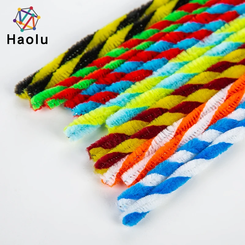 Kids DIY Handcraft Colorful Wire Chenille Stems pipe cleaner craft