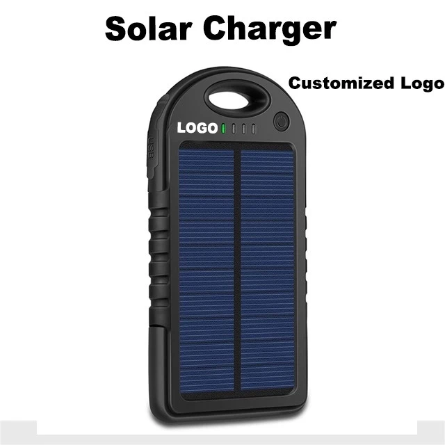 Hotsale hot sale 5000mah solar power bank for iPhone Xs max,portable solar powerbank 10000mah power bank 20000mah for Samsung S9