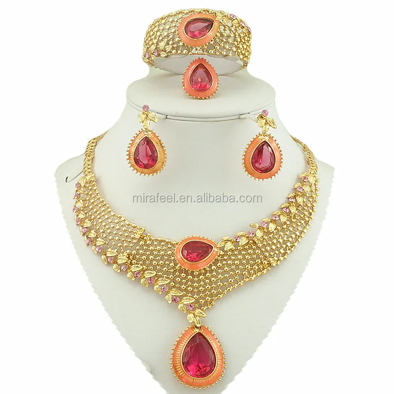 African Jewelry Set Costume Jewelry Necklace Sets Very Nice for Wedding and Party