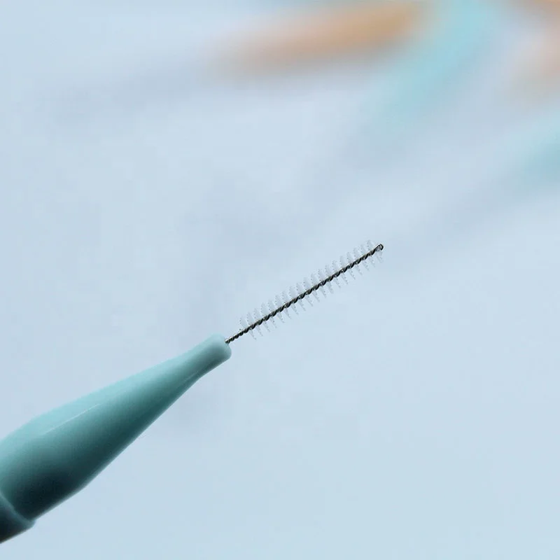 Зубная щетка IDB01-2Dental care, межзубная щетка, Ортодонтическая проволочная щетка, зубная щетка для ухода за полостью рта, 0,6 мм/0,7 мм/0,8 мм/1,0 мм