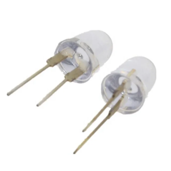NEW LED 10mm White Transparent 150mA 0.75W Ultra Bright Round LED Light Emitting Diode Lamp Water Clear