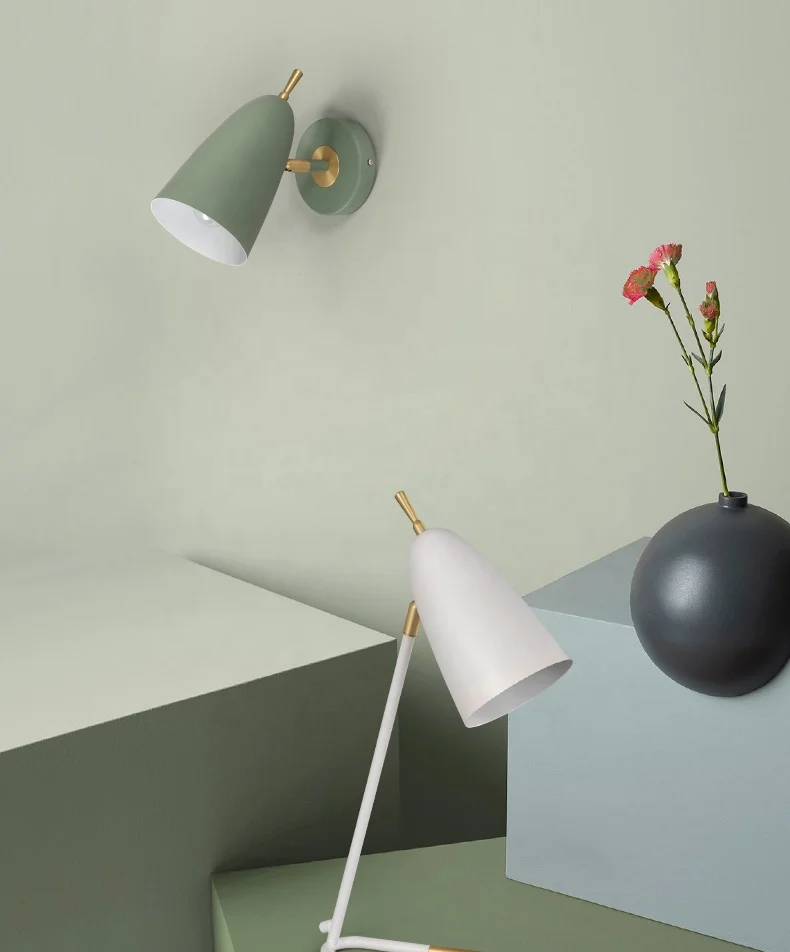 Wholesale simple single double arms heads gooseneck indoor bedside wall reading lamp